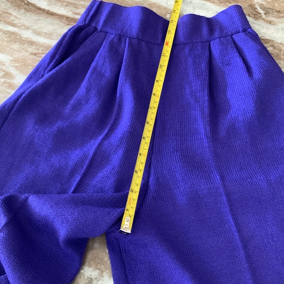 Vintage St. John 3 piece set sz S/6 purple knit - Jacket, Pants, Skirt 1980’s - Picture 12 of 17